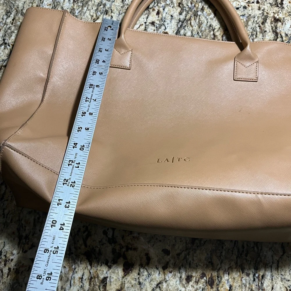 LA/TC Milano Elegant Tan vegan bag in good condition